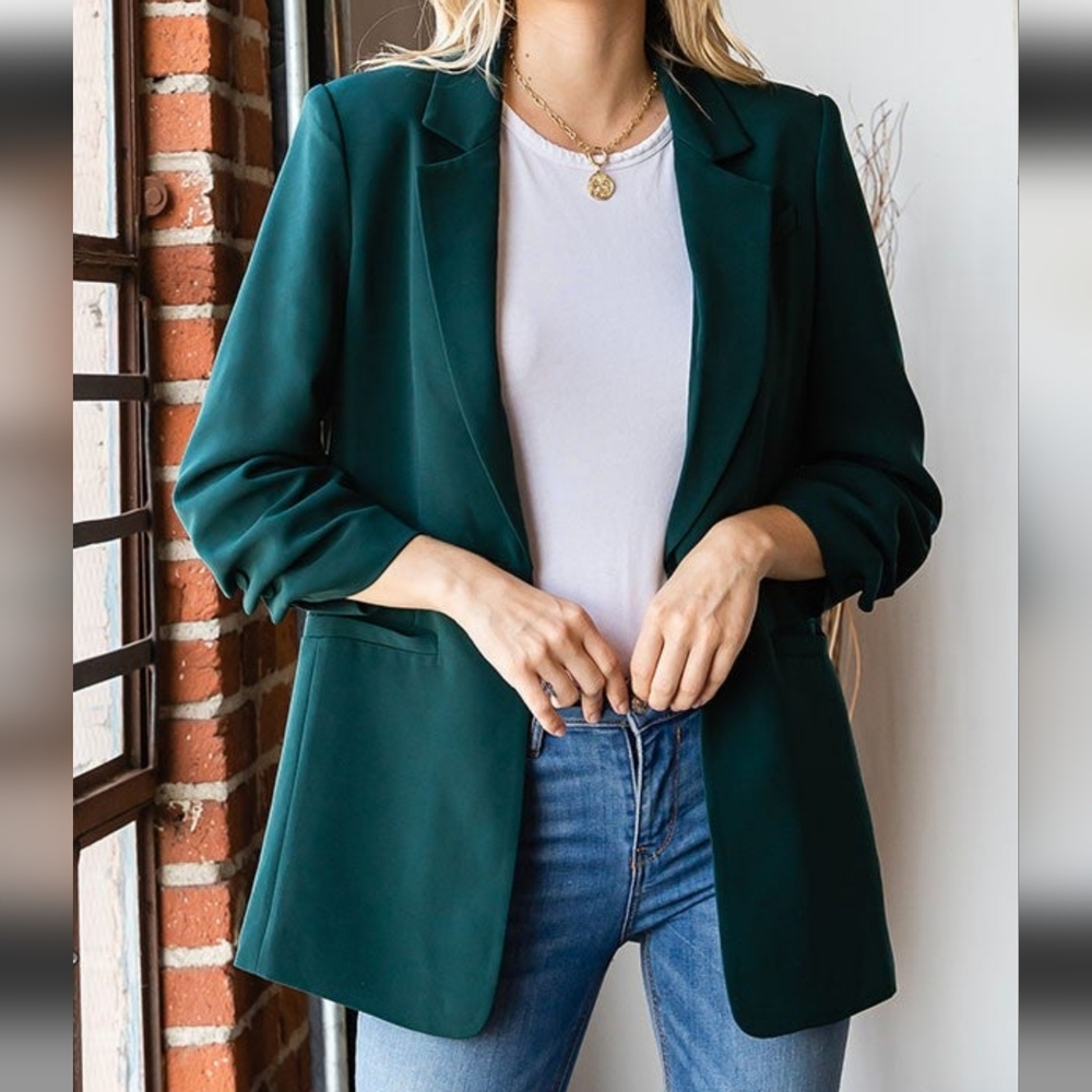 First Love Deep Green Women's Blazer 3xl